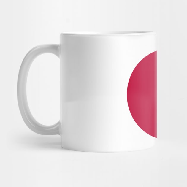 Japan Flag Minimalist by Issho Ni